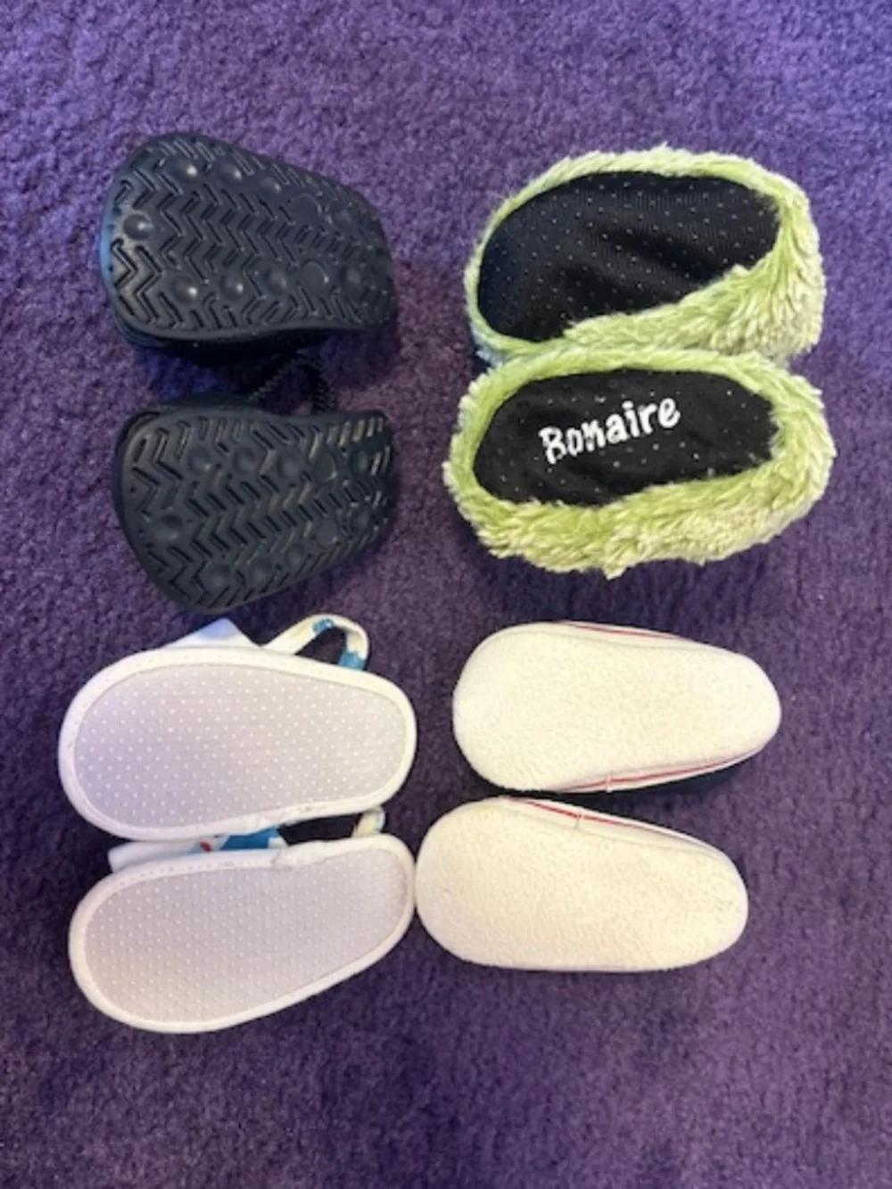 Baby Shoes, Mixed kids (x4), size 6-9/12 months